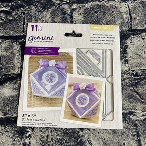 Gemini 12 Piece Die Mini Purse or 3D Box die Sets FACETED FAVOR BOX